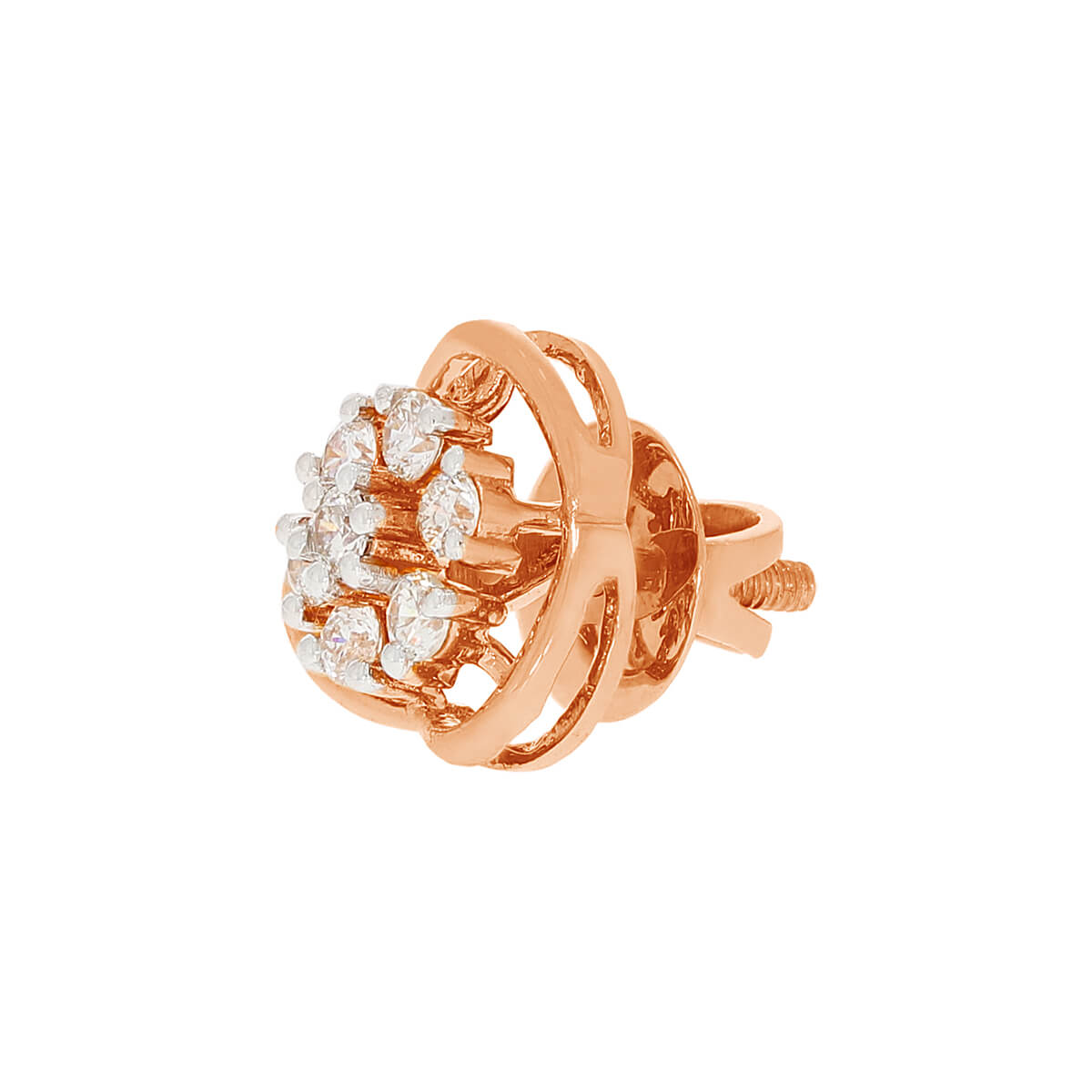 Exclusive Clover Style Rose Gold Studs 18K