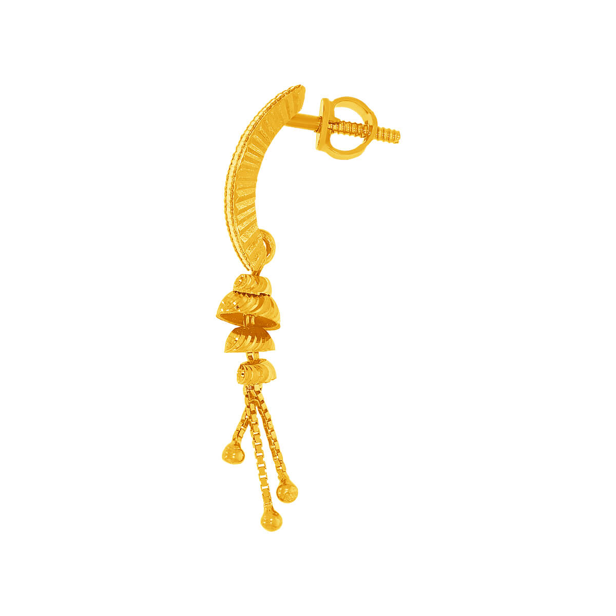 22K Gold Hoops with Exquisite Elegance