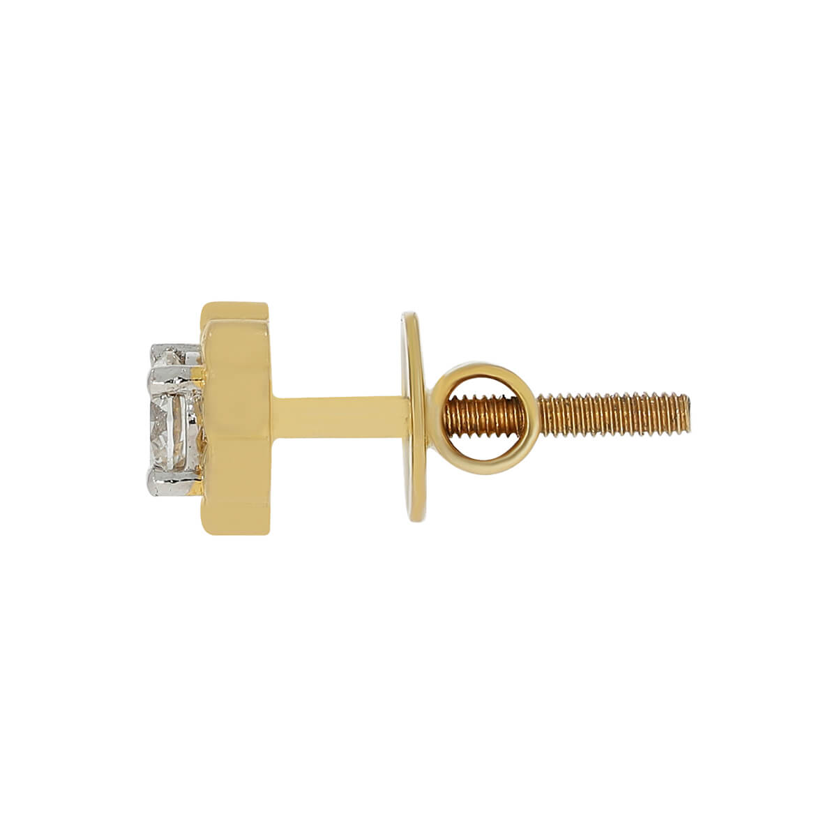Polished Elegance 18K Orb Studs