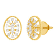 Snowflake Grace 14K Gold Studs