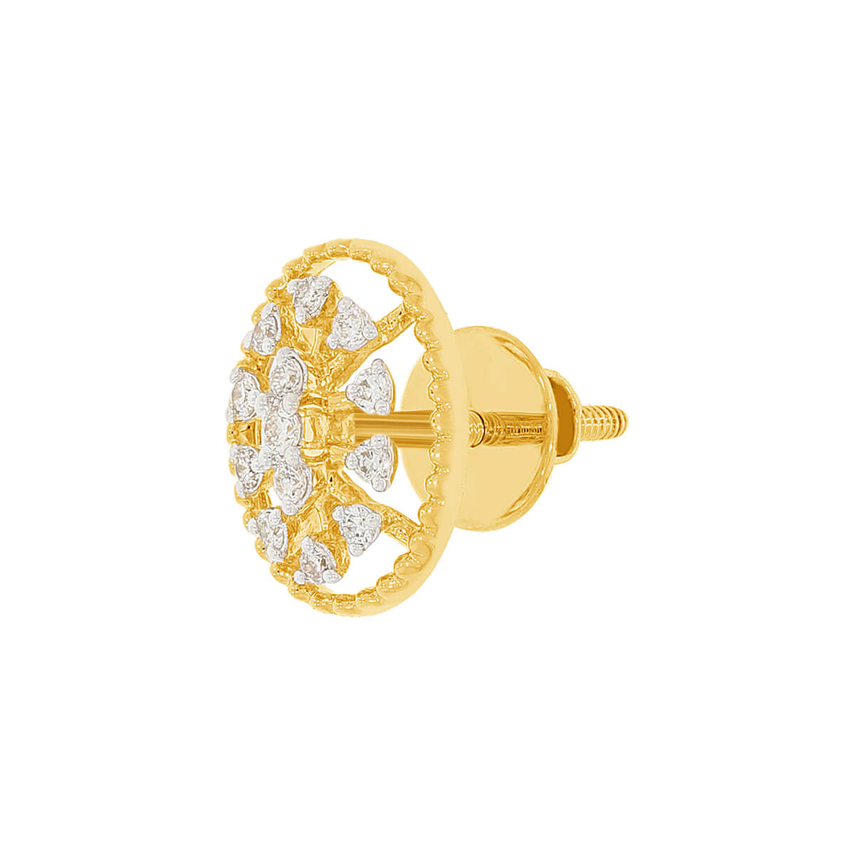 Snowflake Grace 14K Gold Studs