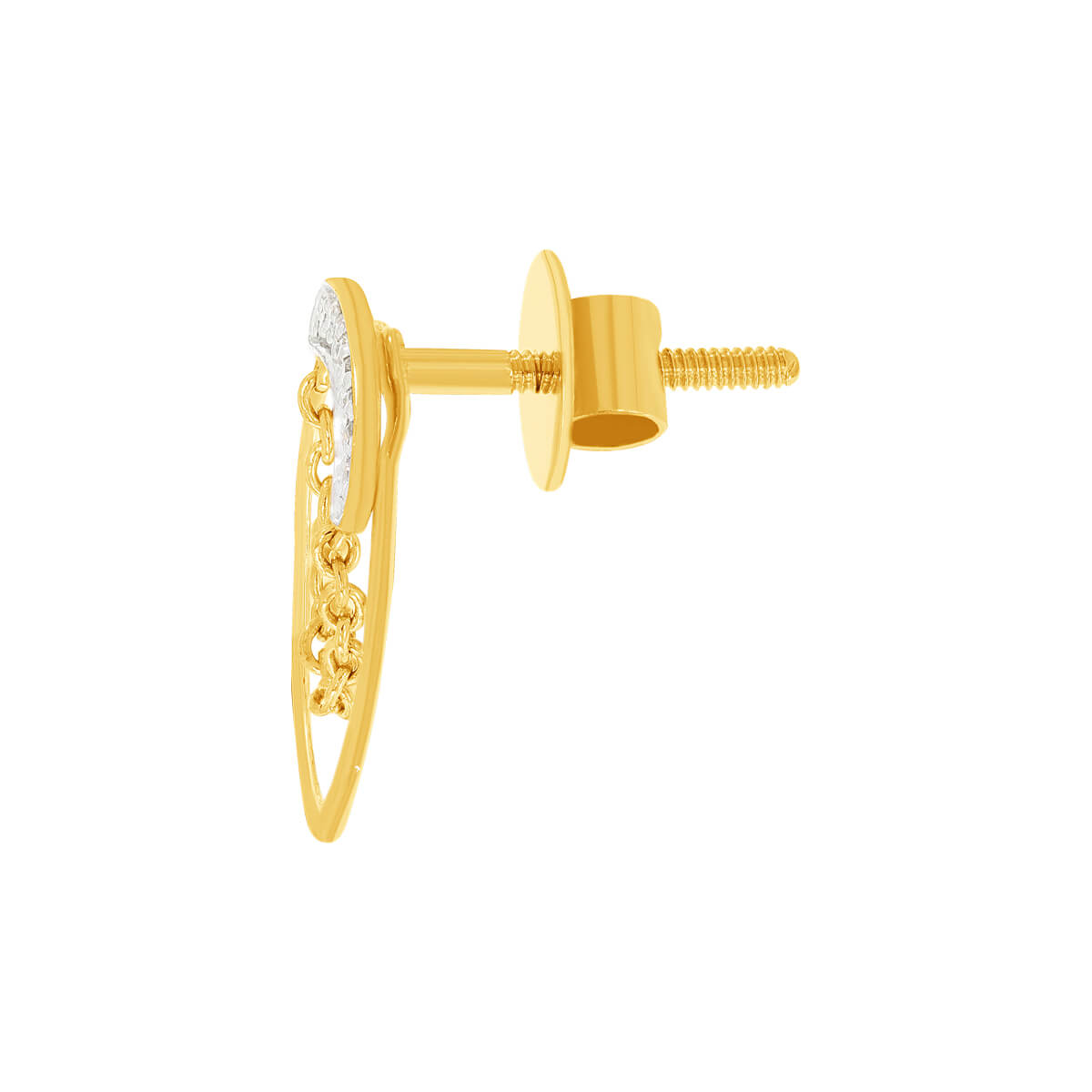 14K Spherical Diamond Studs for Simple Elegance
