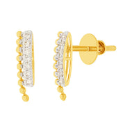 14K Sleek Splendour Gold Studs