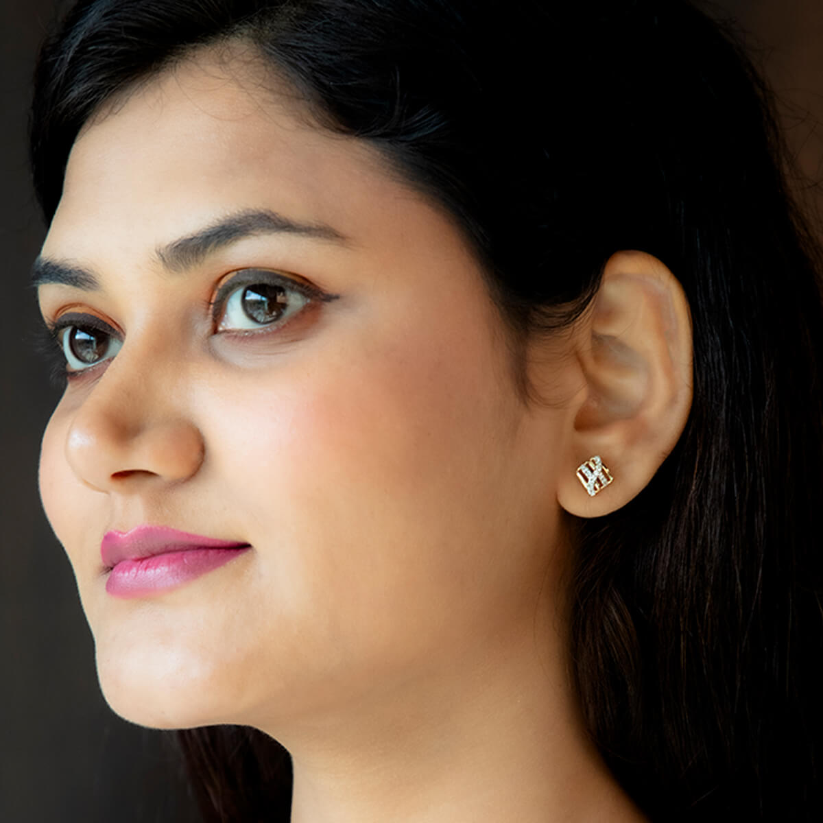 Luxurious 14K Diamond Square Studs for Daily Glow