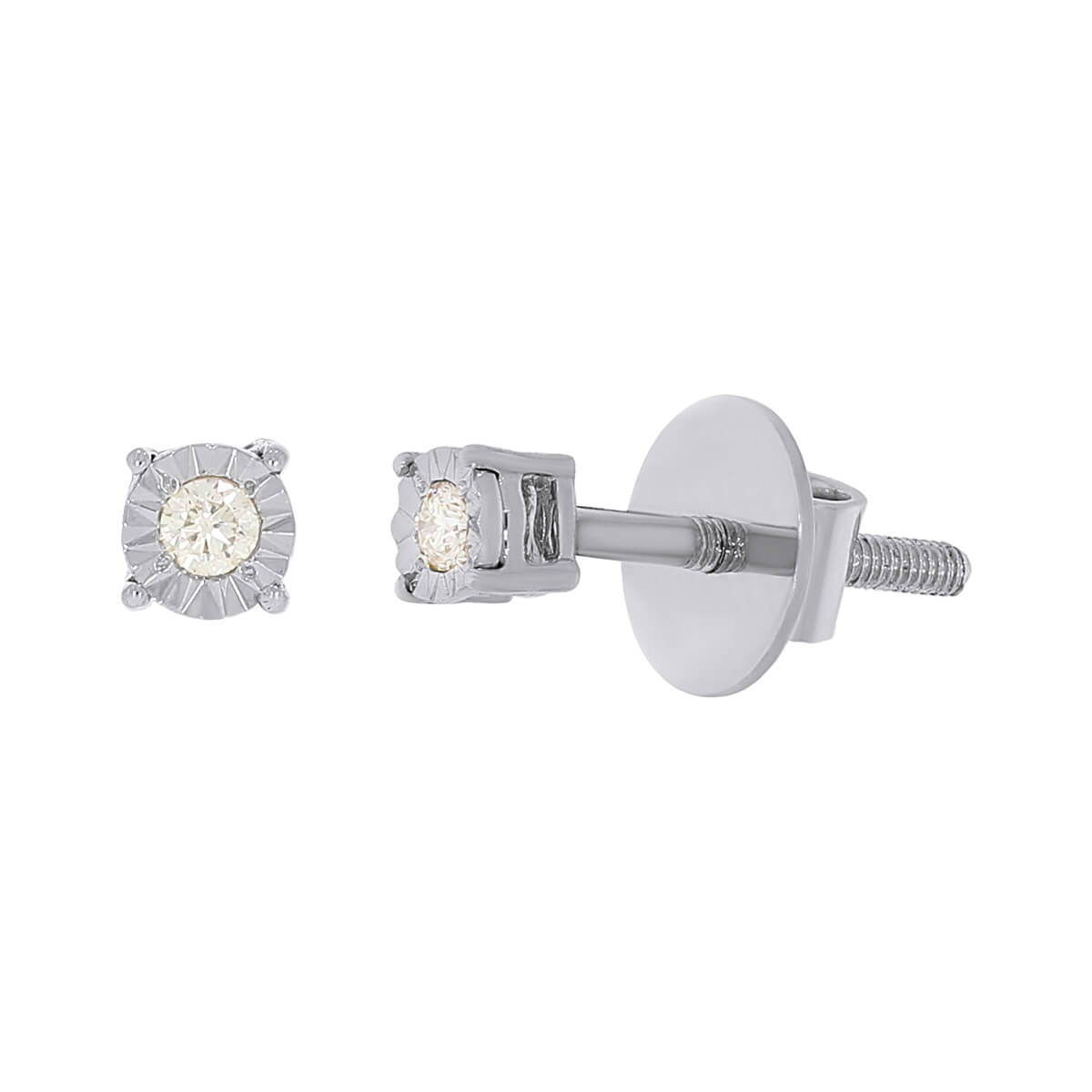 14K Classic Diamond Square Studs