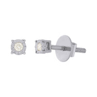 14K Classic Diamond Square Studs