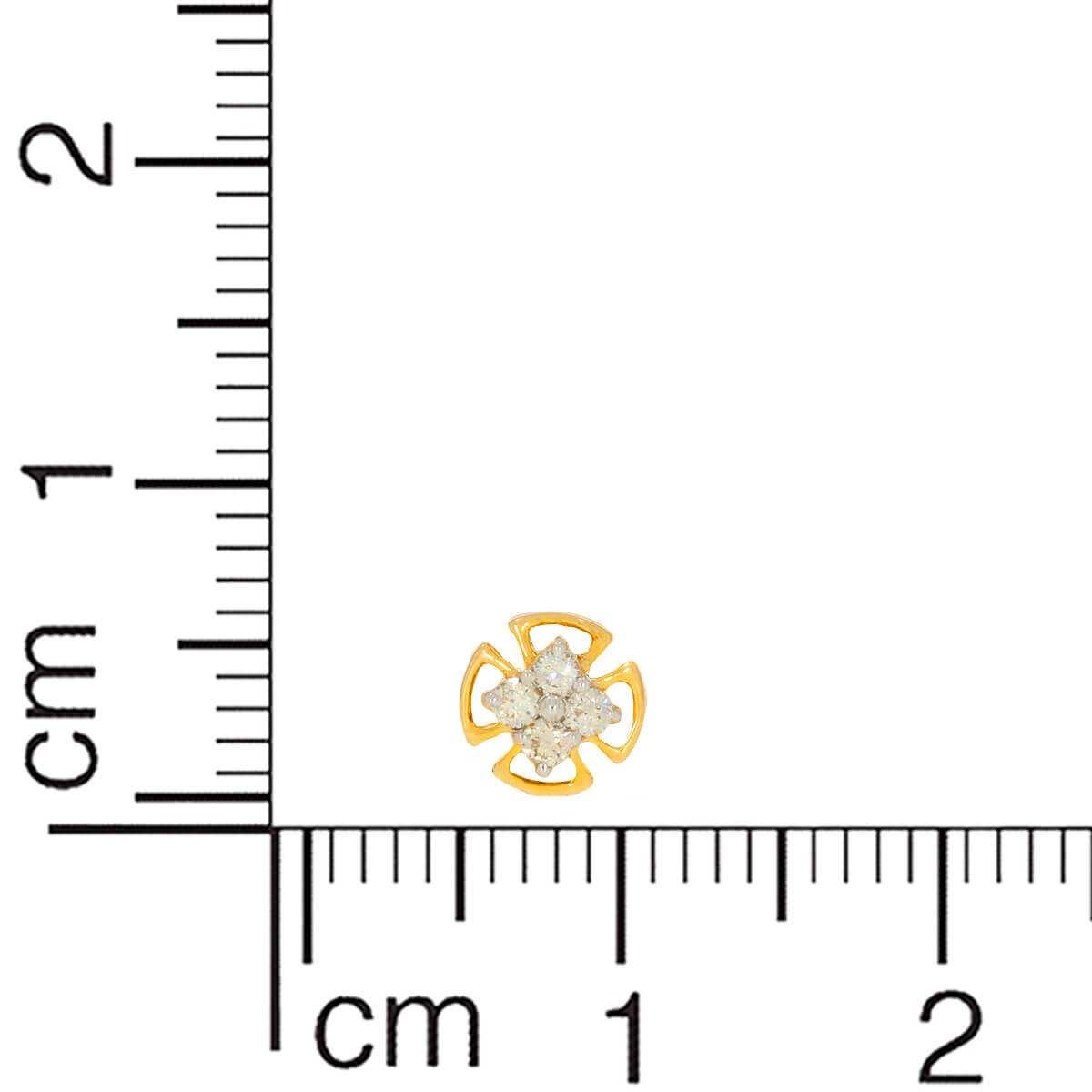 14K Gold Clover Stud Earrings With Charming Grace
