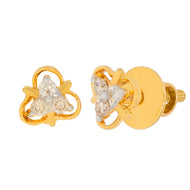 Clover 14K Gold Studs With Cheerful Vibe