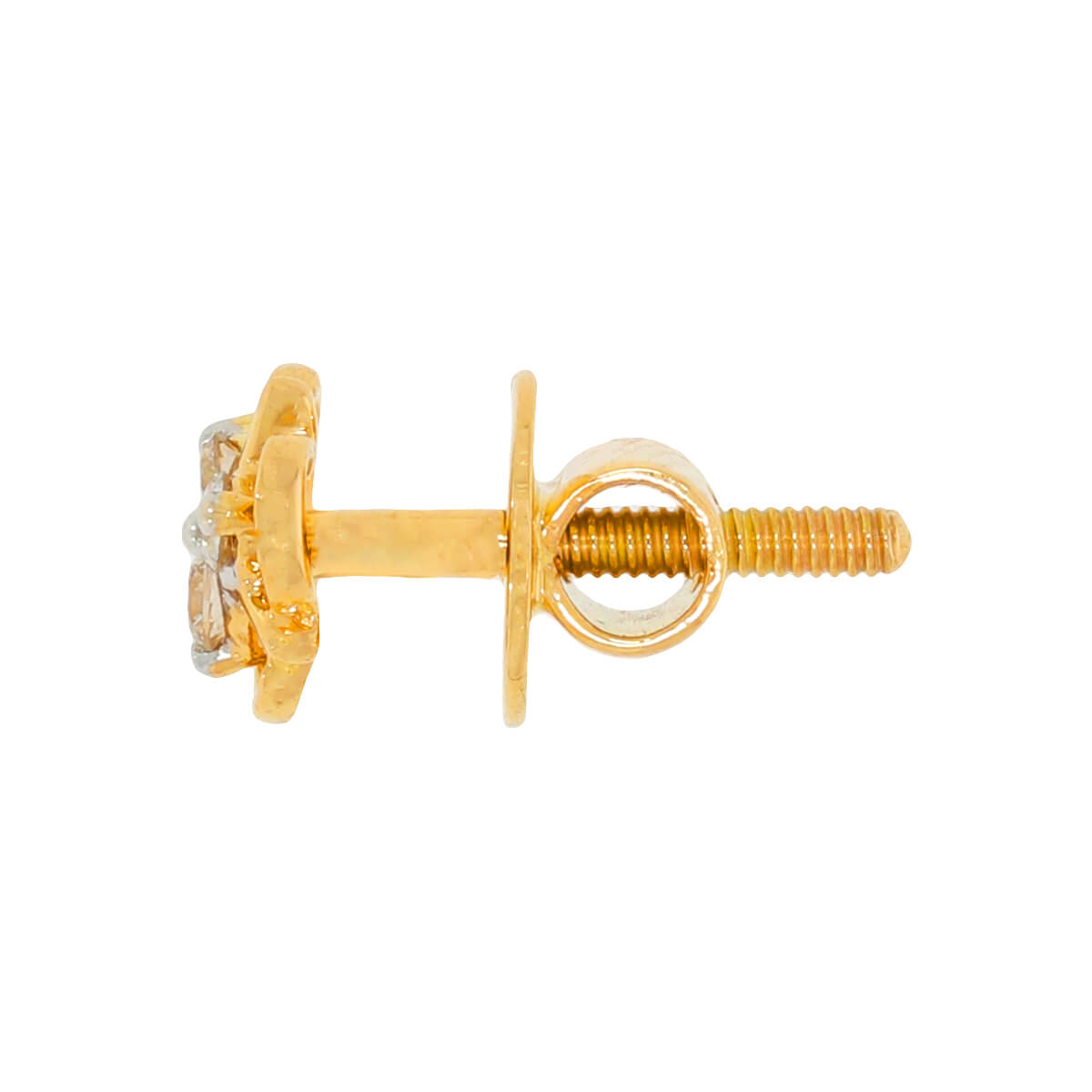 Clover 14K Gold Studs With Cheerful Vibe