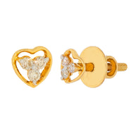 Glorious Simplicity 14K Mini Heart Stud Earrings