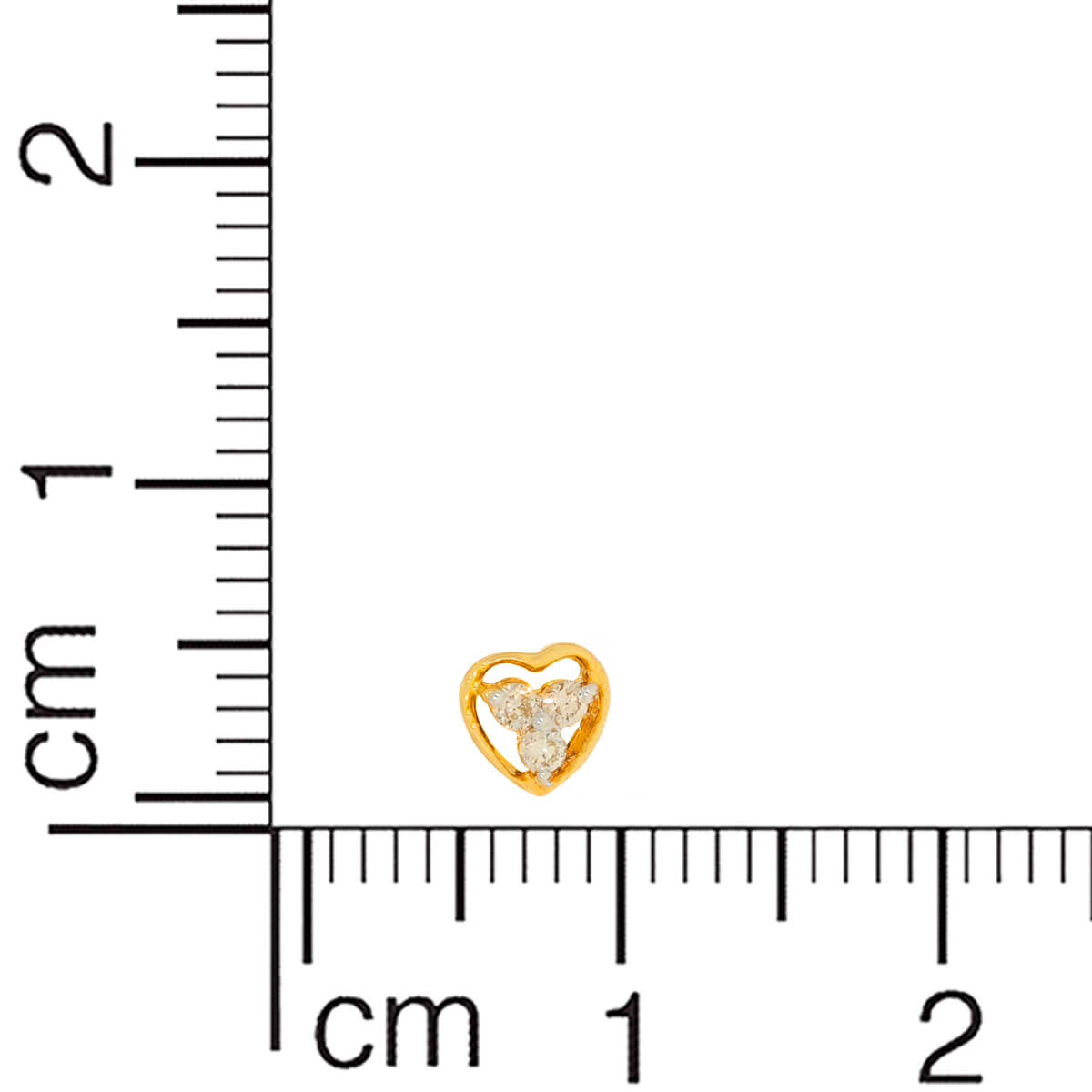 Glorious Simplicity 14K Mini Heart Stud Earrings