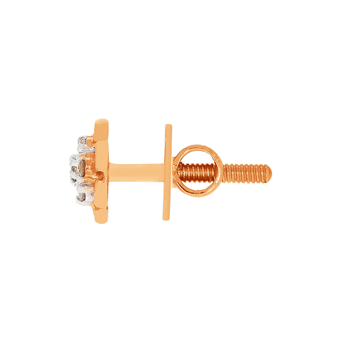 Flower Radiance 14K Rose Gold Studs