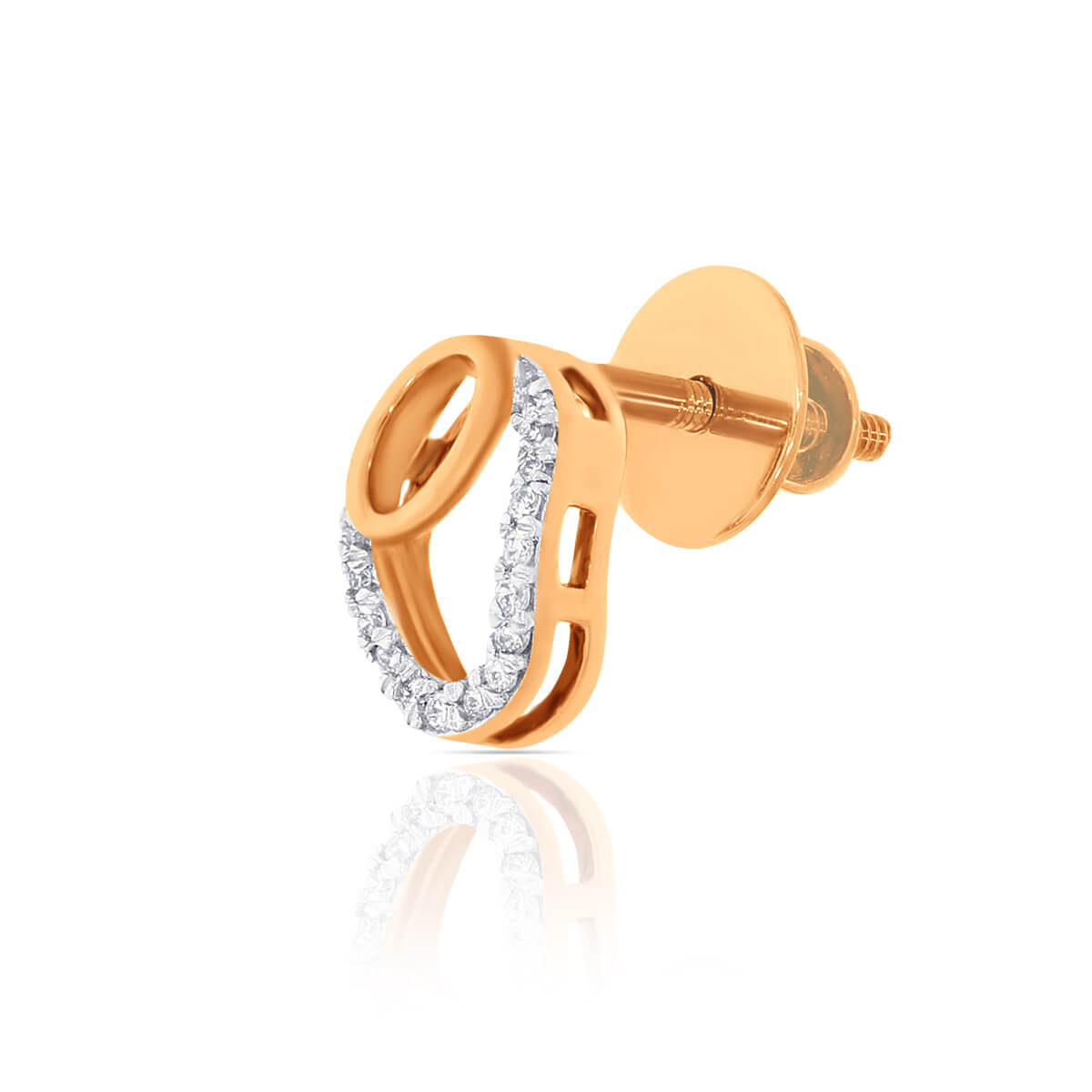 Dazzling Oval Studs 18K For Daily Shine