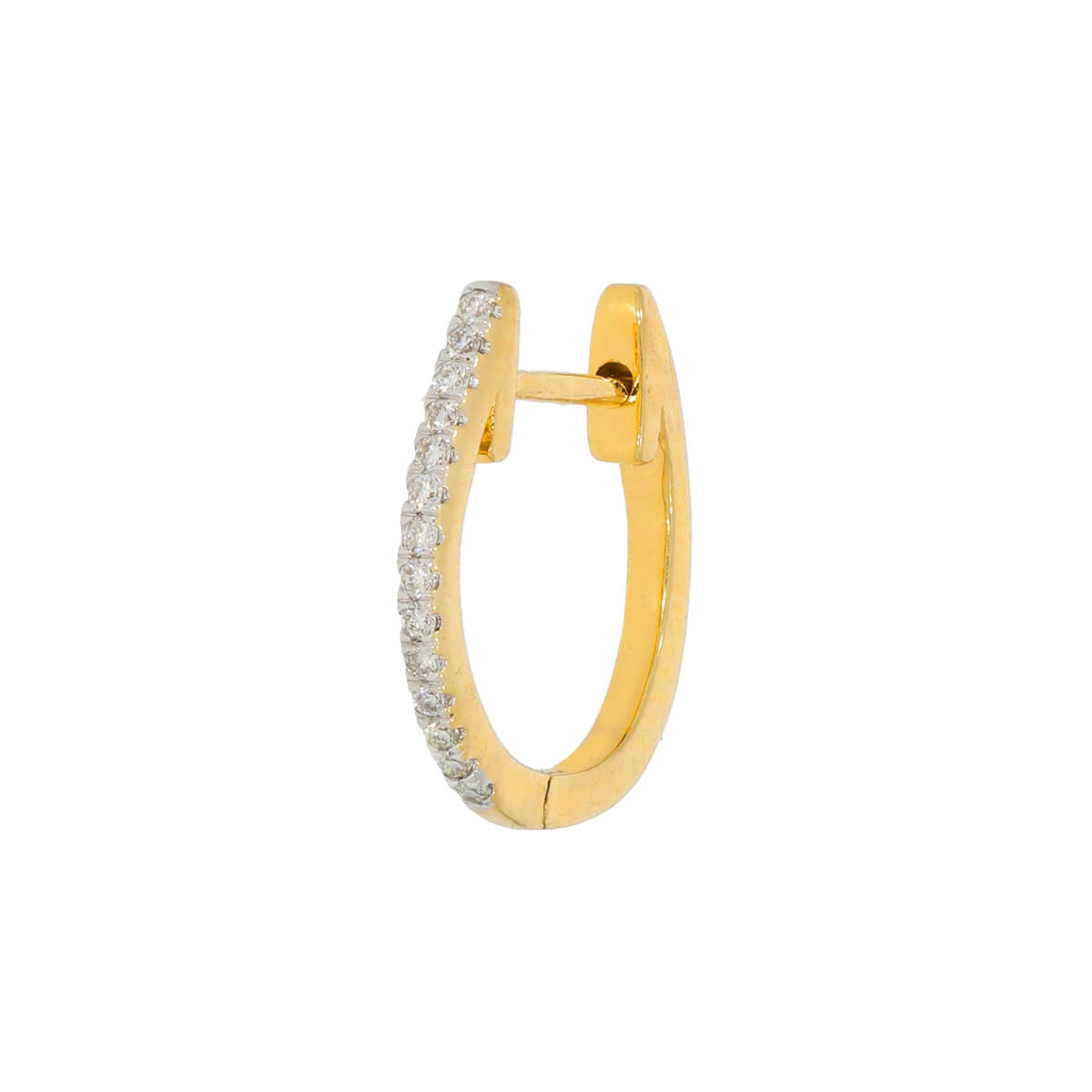 Slim Shimmer Gold Hoops