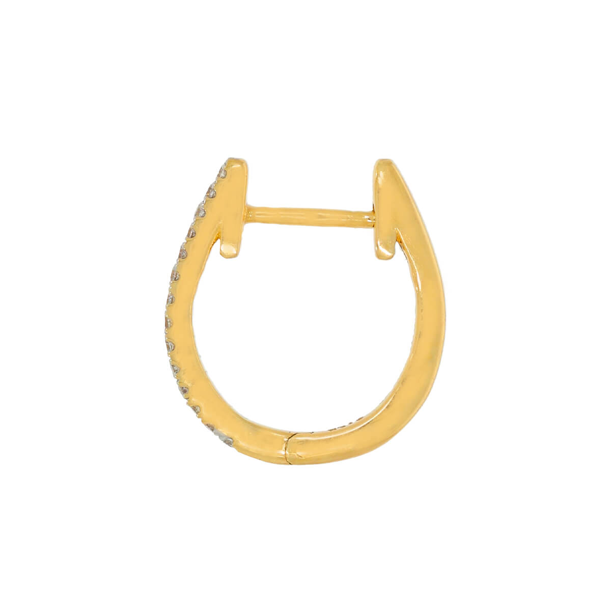 Slim Shimmer Gold Hoops