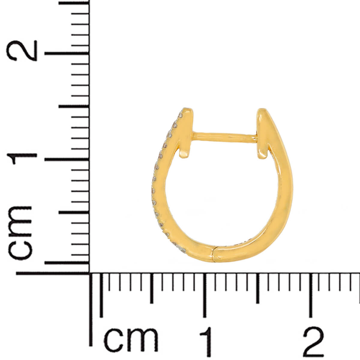 Slim Shimmer Gold Hoops