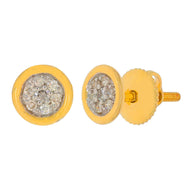 14K Simple Charming Diamond Studs