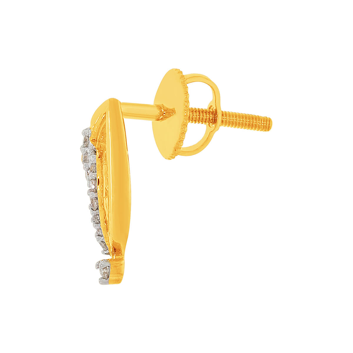 Trendy Gleaming 14K Gold Studs