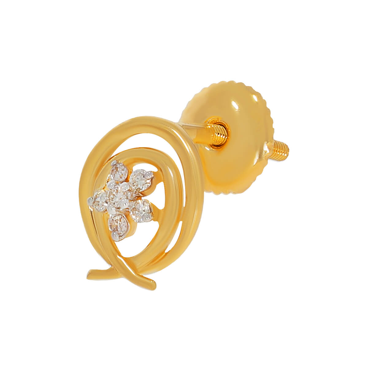 Bold Appealing Sunlit Starfish Gold Studs 14K