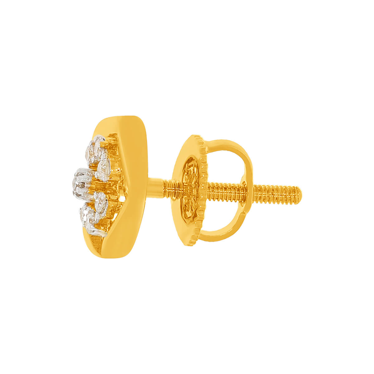 14K Pure Elegance Diamond Floral Studs