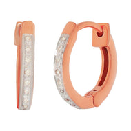 Elegantly Sleek Rose Gold Hoops