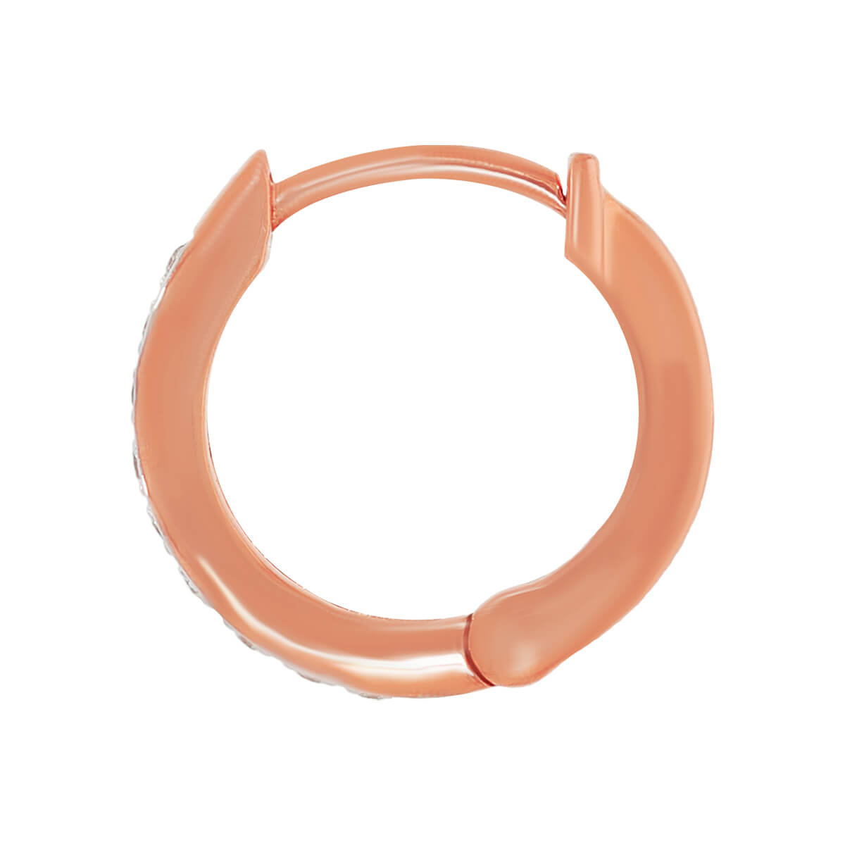 Elegantly Sleek Rose Gold Hoops
