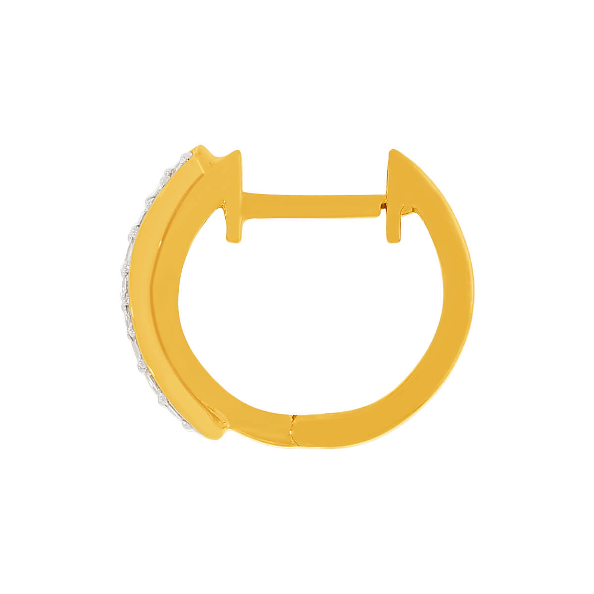 Radiant Golden Swirl 14K Hoops