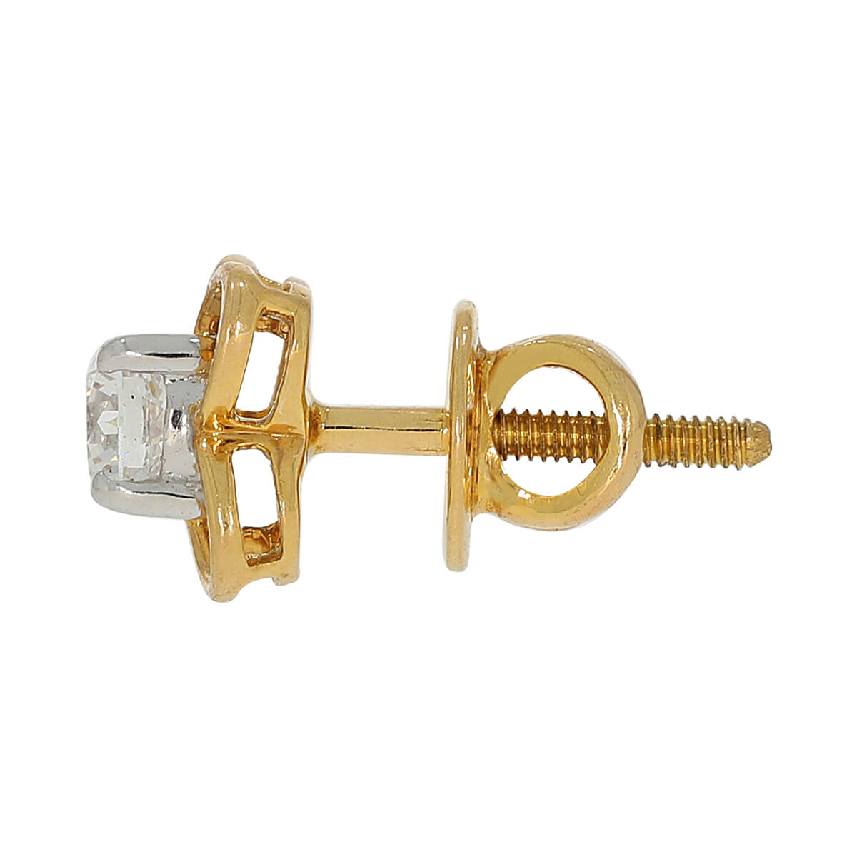 Elegant Clover Solitaire Studs