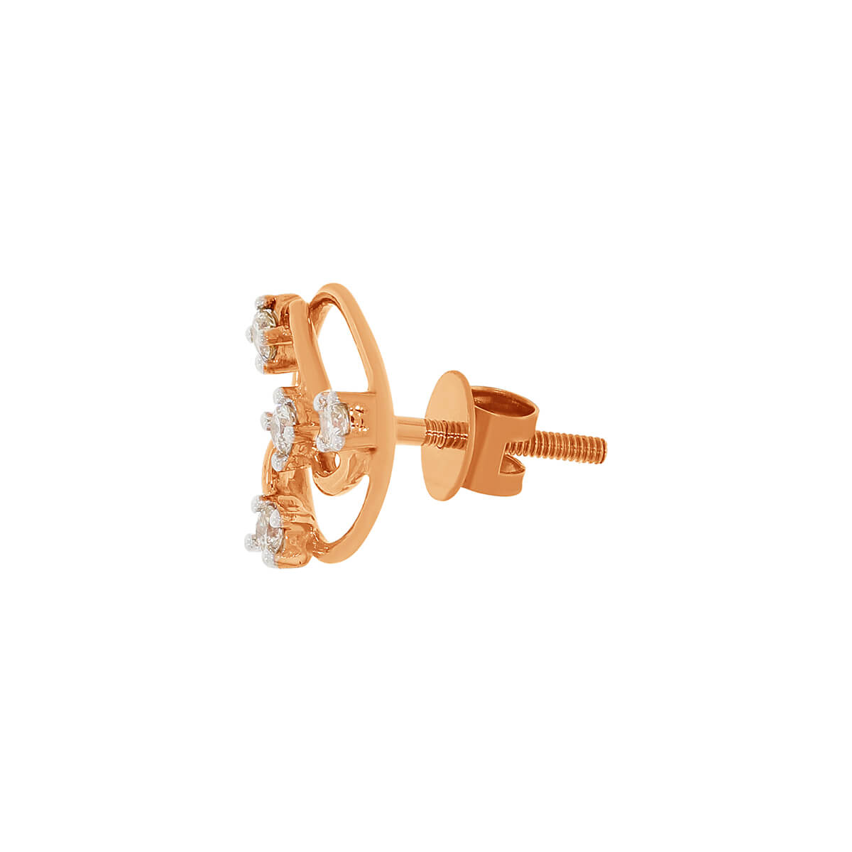 Bold Blossom Orb Design Gold Studs 14K