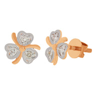 Elegant Diamond Stud Clover Earrings for Dazzling Style