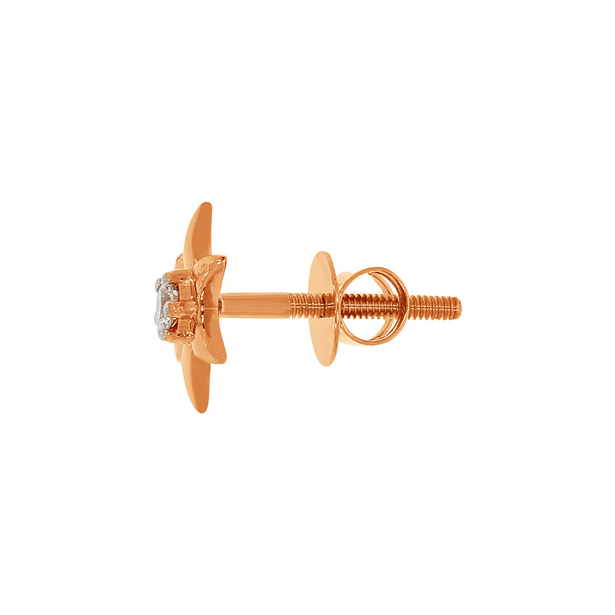 Chic Star Minimal 14K Gold Stud Earrings
