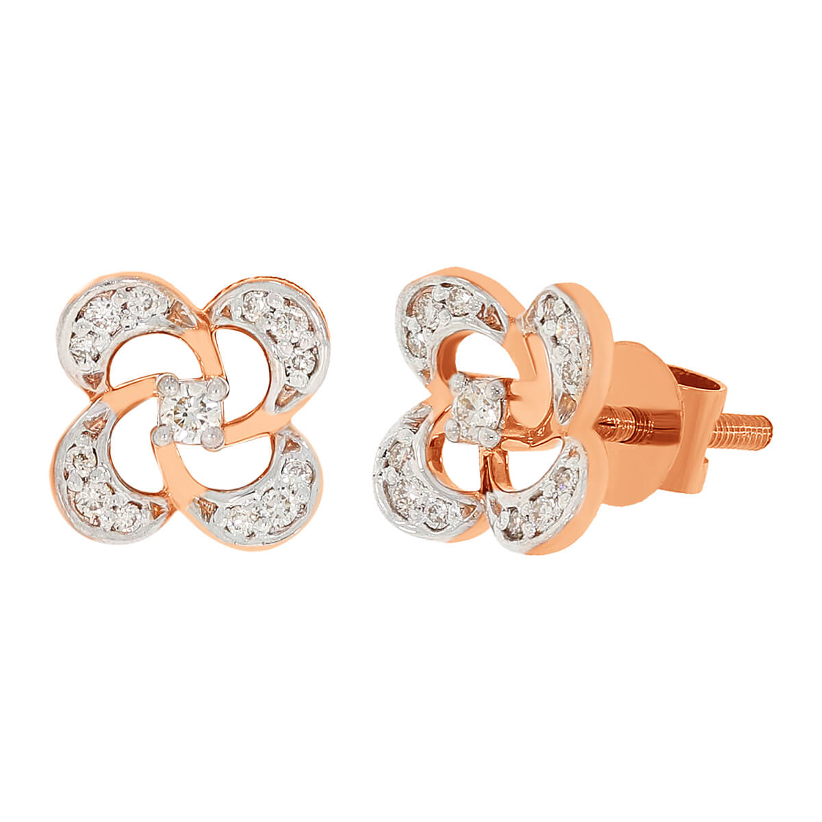 14K Gold Stud Earrings For An Enhanting Glow