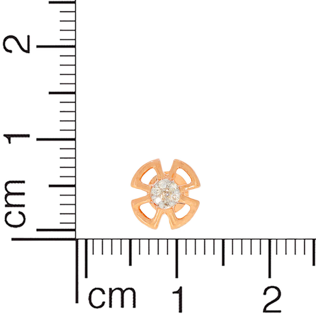 14K Rose Gold Clover Studs For Minimal Elegance