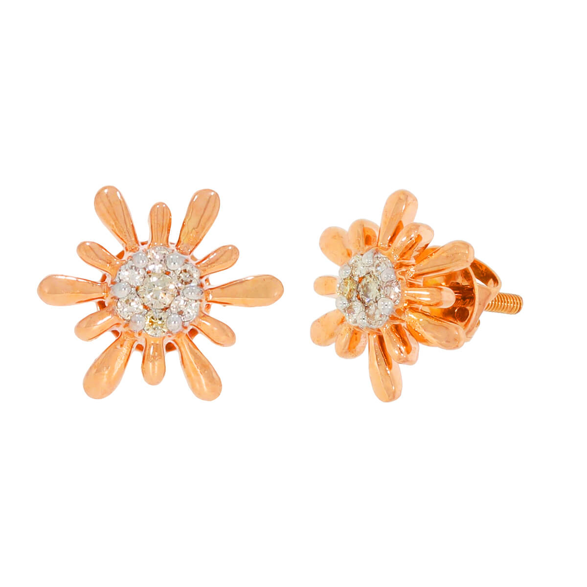 Cherry Grace 14K Diamond Studs