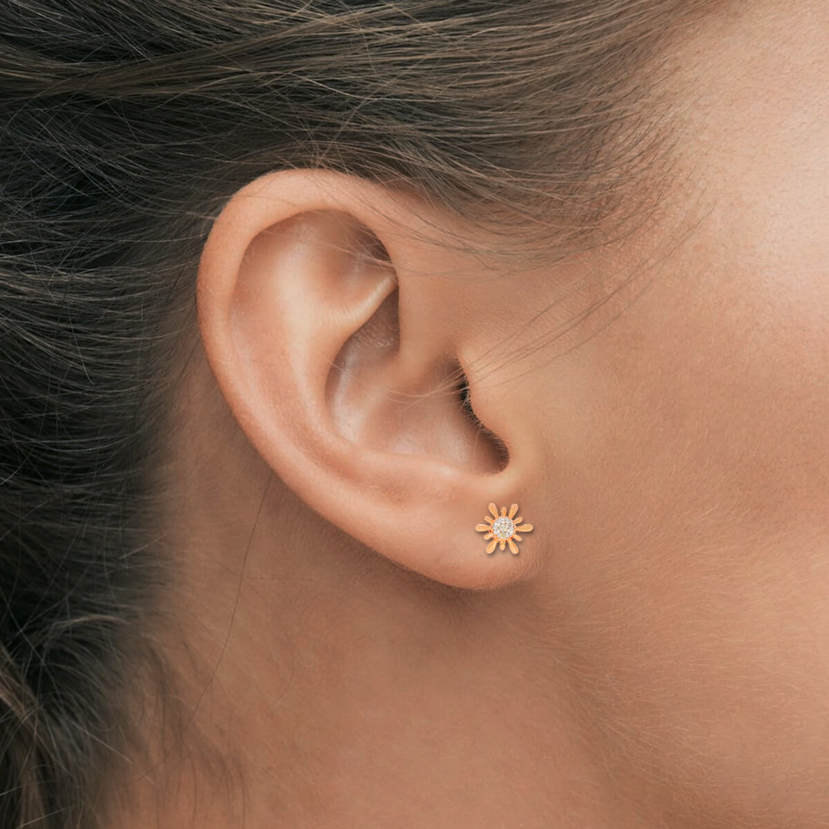 Cherry Grace 14K Diamond Studs