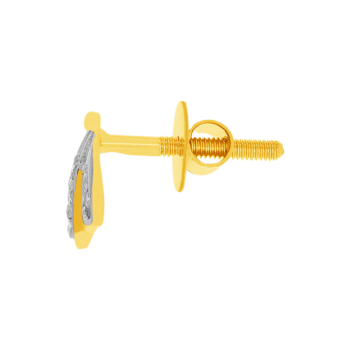 Tri-Petal 14K Diamond Studs For Simmering Touch