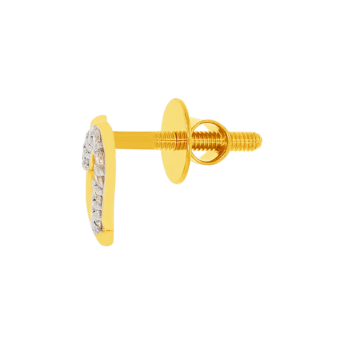 14K Mini-Heart Gold Studs for Lovely Shine