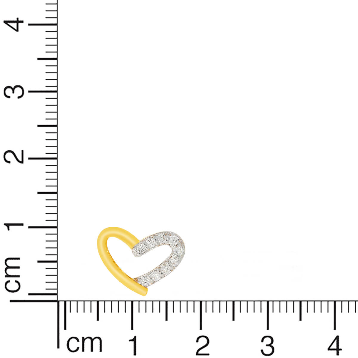 14K Mini-Heart Gold Studs for Lovely Shine