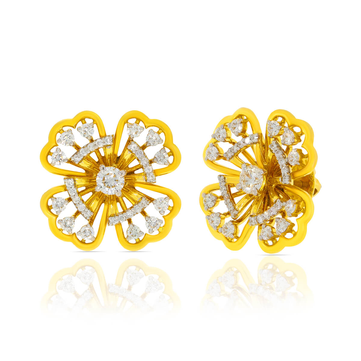 Radiant Diamond Clover Earrings for Everyday Wear