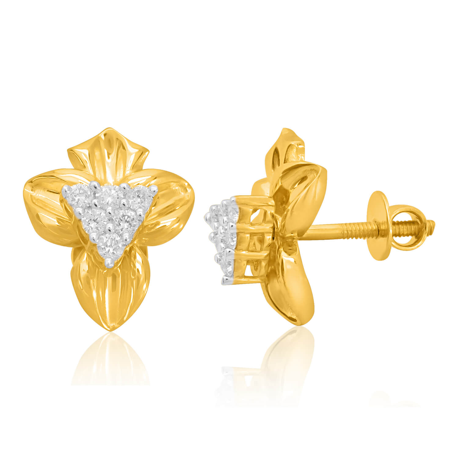 18K Gold Studs with Refined Simplicity