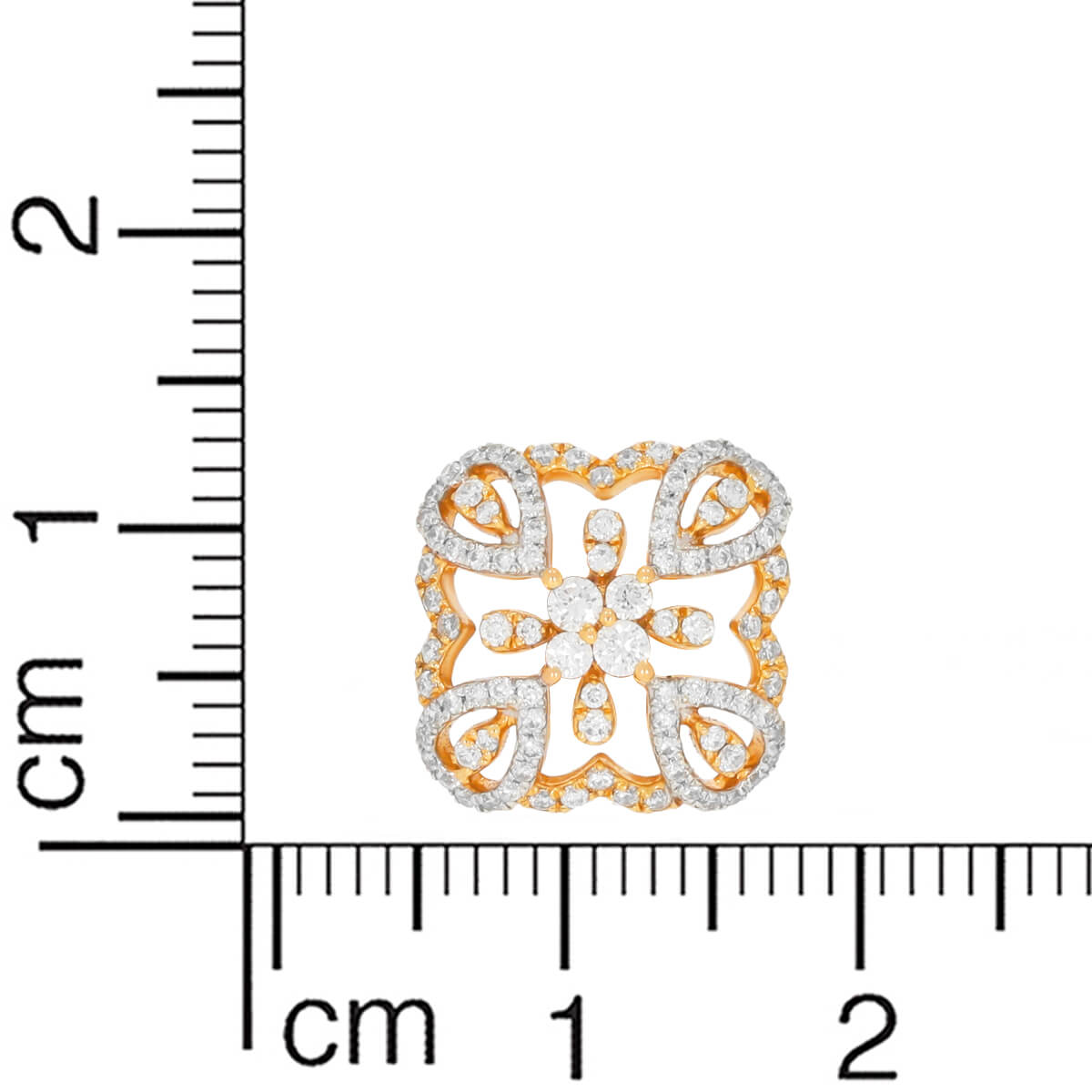 18K Elegantly Crafted Clover Stud Earrings