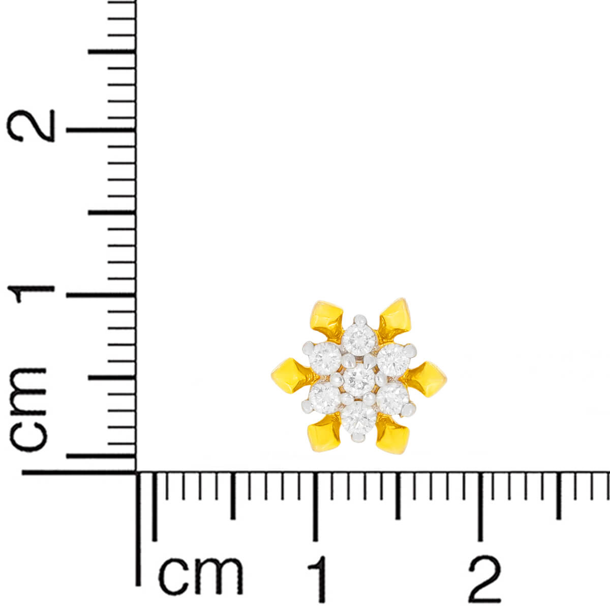 Elegantly Crafted Floral Motif Studs 18K