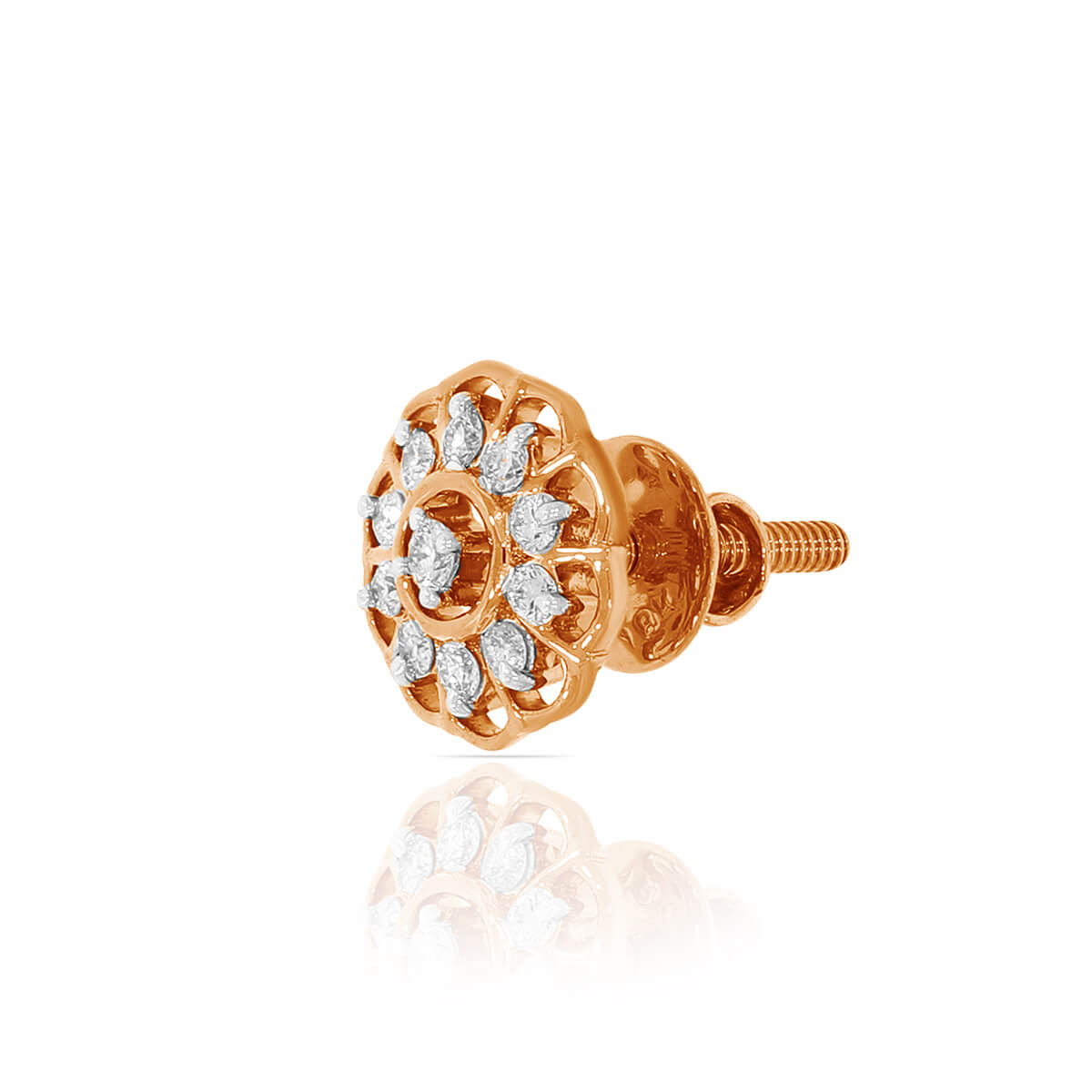 Charming Blossom Diamond Studs 18K