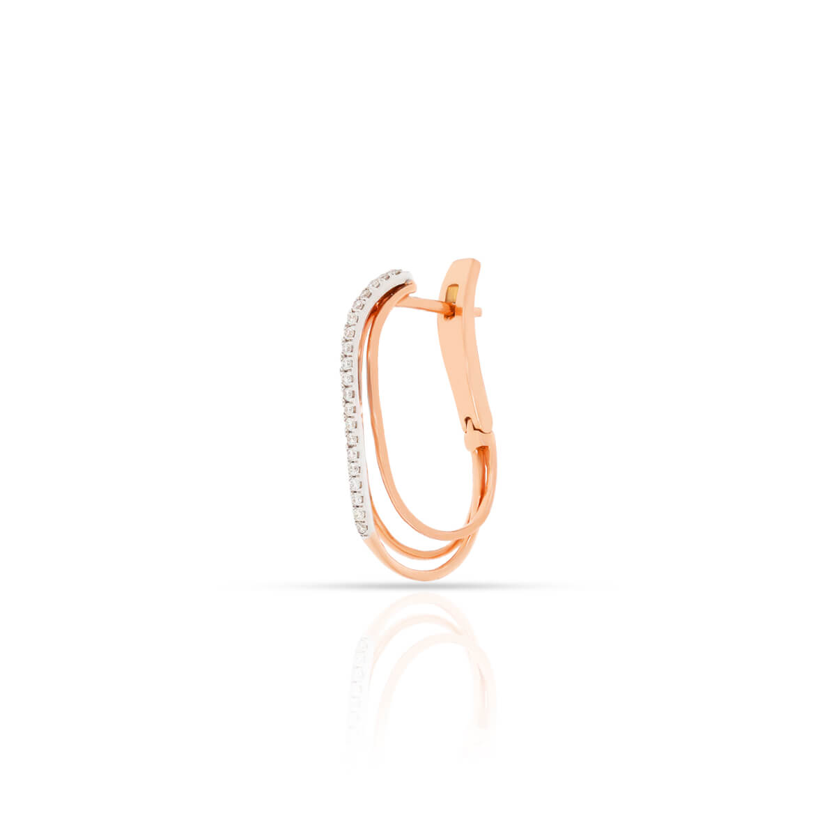 18K Minimalist Hoops with Dazzling Twist