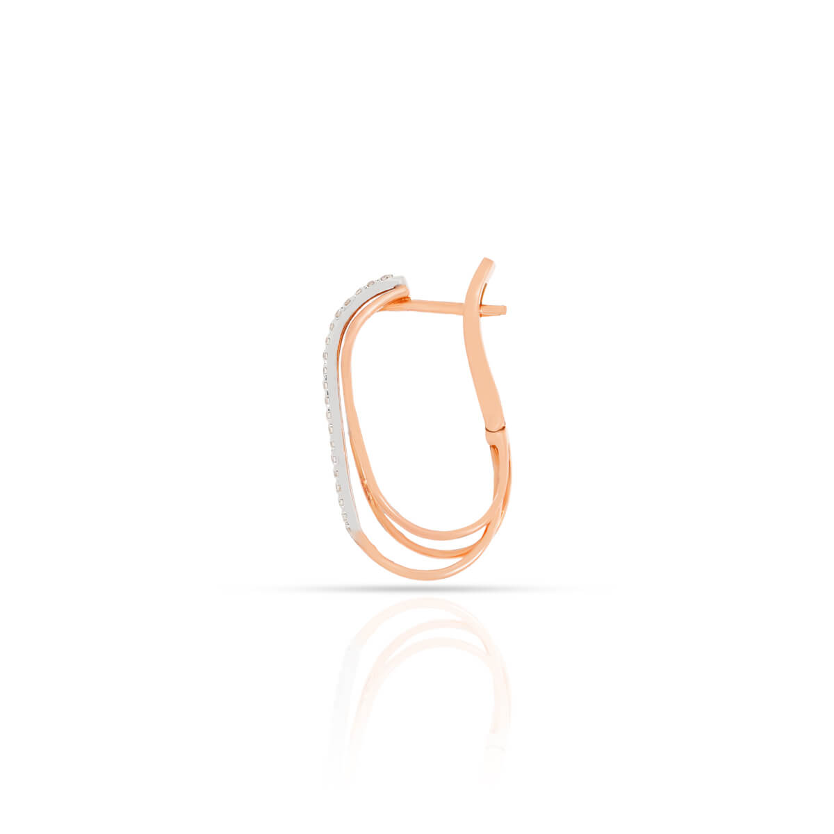 18K Minimalist Hoops with Dazzling Twist