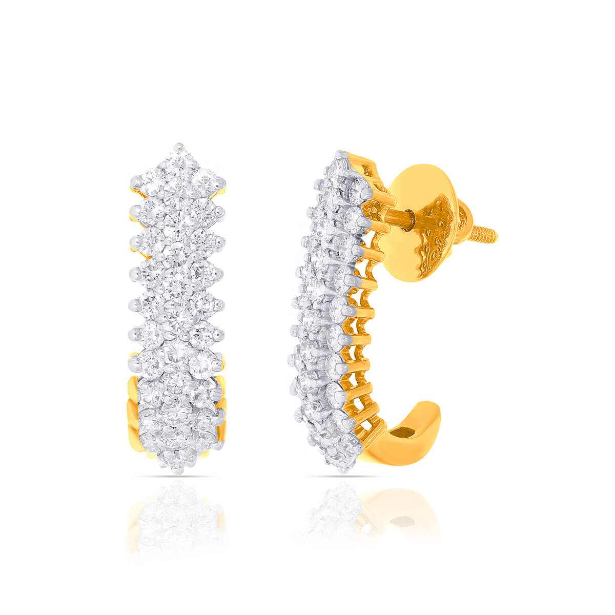 Shining Slender Gold Hoops