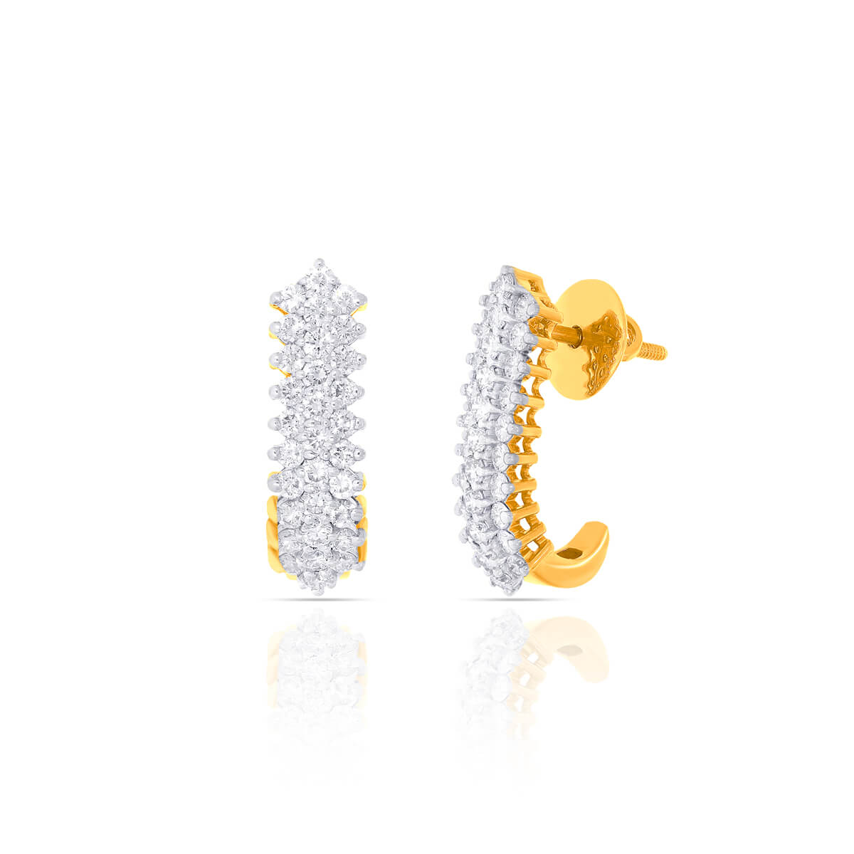 Shining Slender Gold Hoops