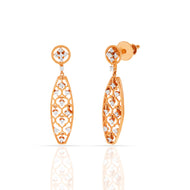 Modern Chic Diamond Dangler Earrings in 18K