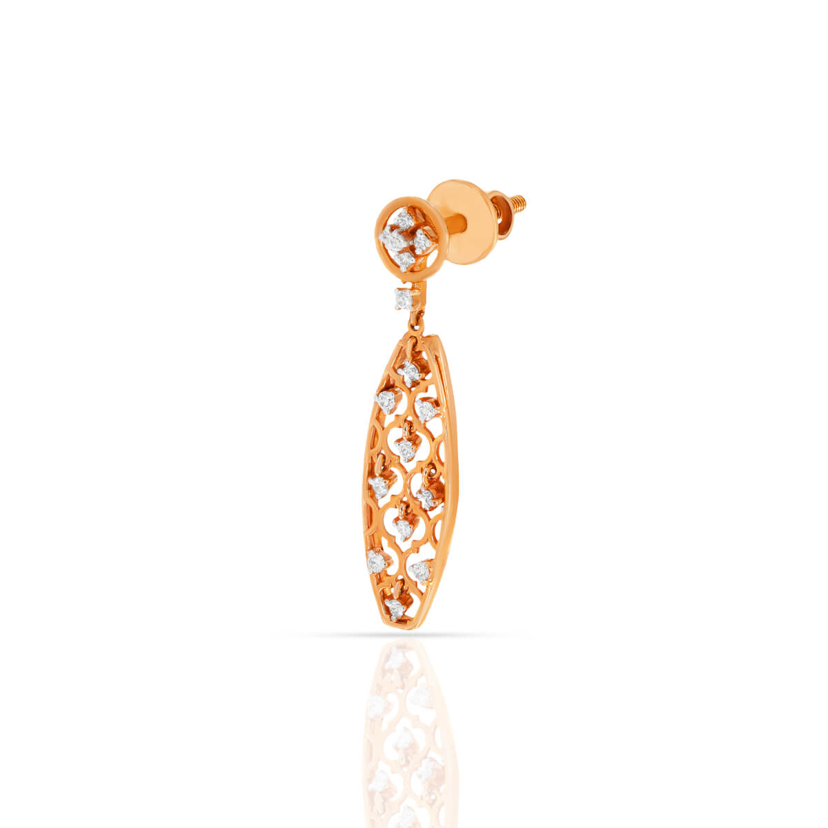 Modern Chic Diamond Dangler Earrings in 18K