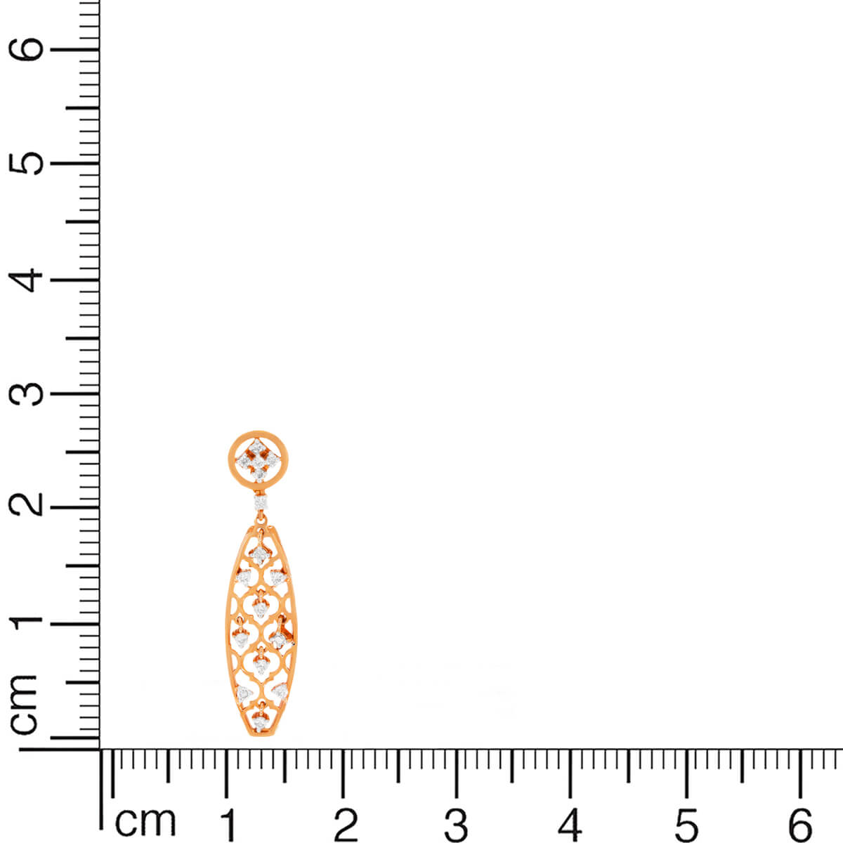 Modern Chic Diamond Dangler Earrings in 18K